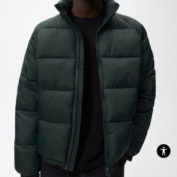 ZARA QUILTED PUFFER JACKET SIZE L - Picture 5 of 10